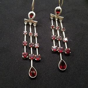 Ruby  Dangling Earrings